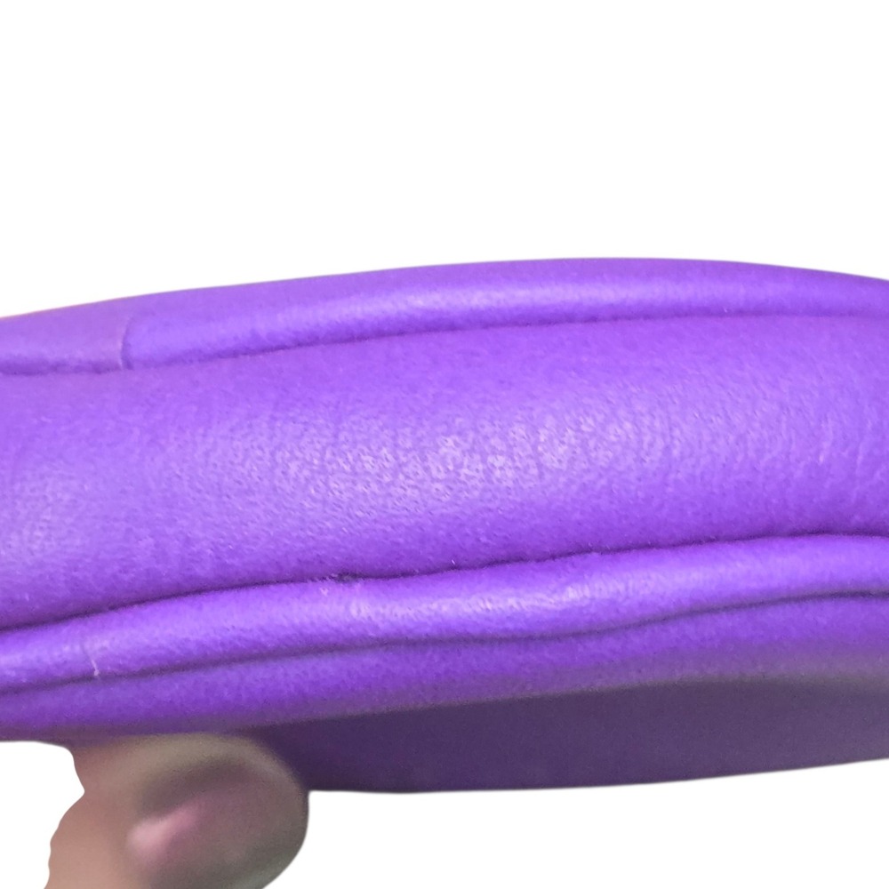 Coach Purple Round Coin Purse Pouch‎ Zippered Pouch Organizer - Picture 6 of 10